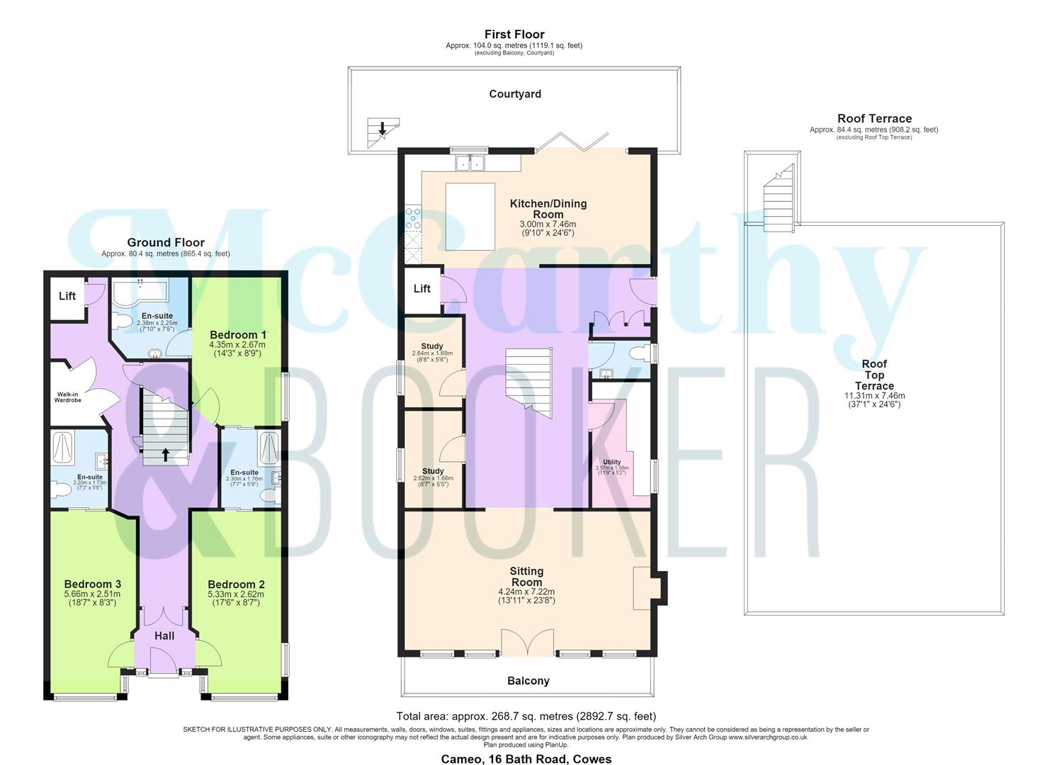 RARELY AVAILABLE IN OLD TOWN COWES - Bath Road, Cowes floorplan